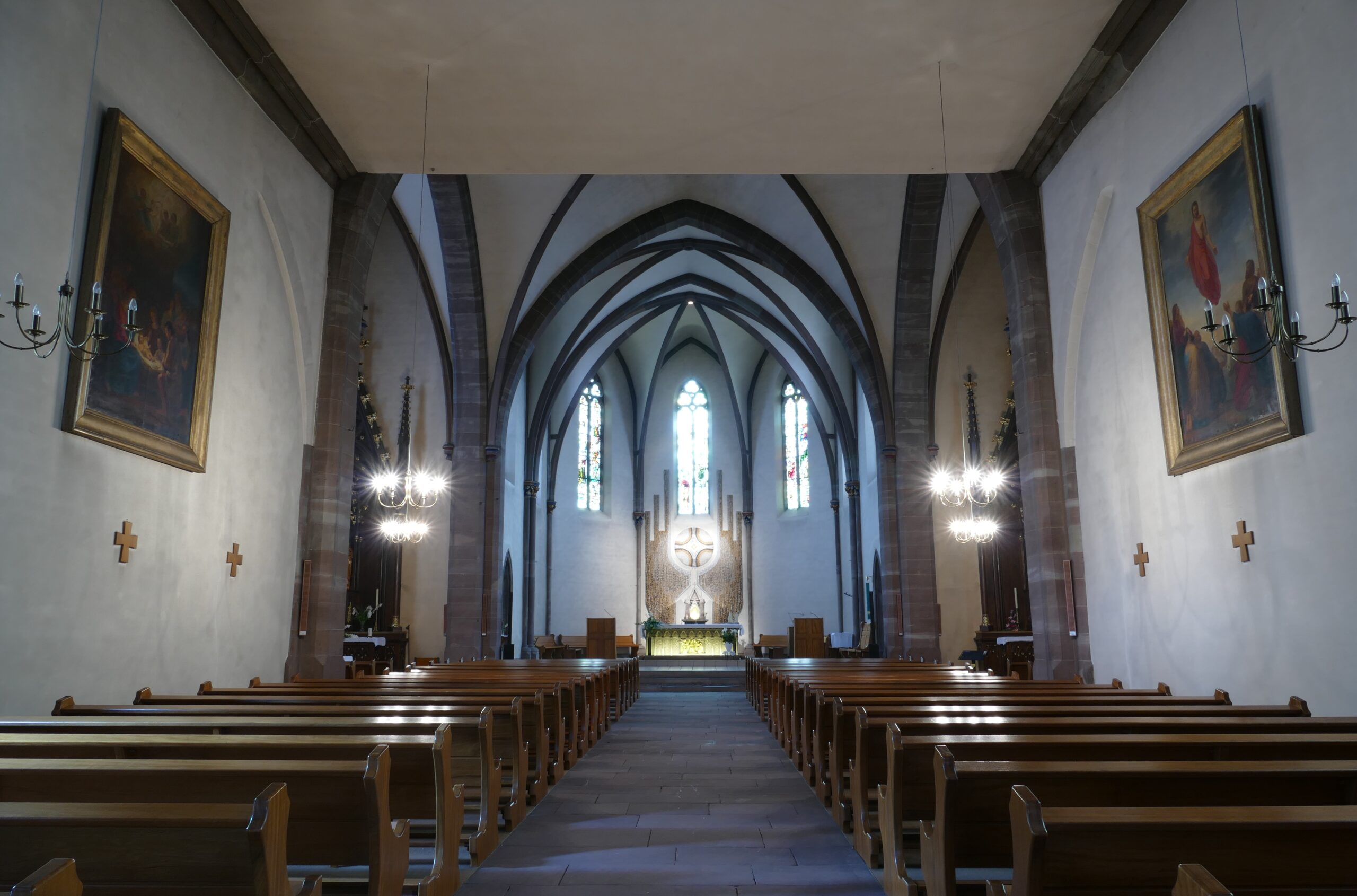 Photo de l'intérieur de l'église Saint-Augustin de Bischwiller